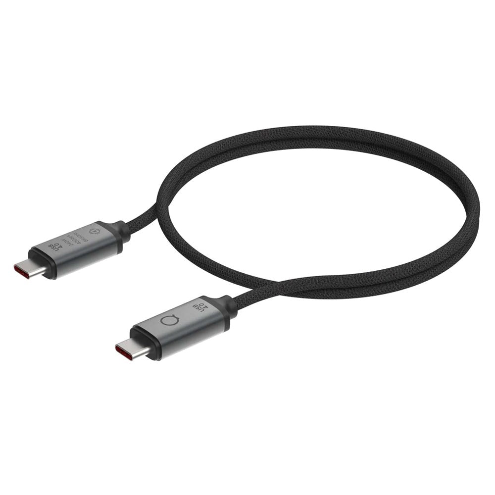 LINQ byELEMENTS USB-C til USB-C Pro Kabel - 240W PD & 8K/60Hz - 1 m - Grå / Sort