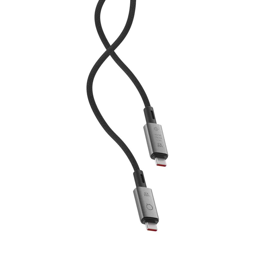 LINQ byELEMENTS USB-C til USB-C Pro Kabel - 240W PD & 8K/60Hz - 1 m - Grå / Sort