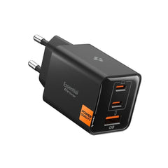 Spigen Essential 47W Vægoplader m. 2 x USB-C & 1 x USB-A - Sort