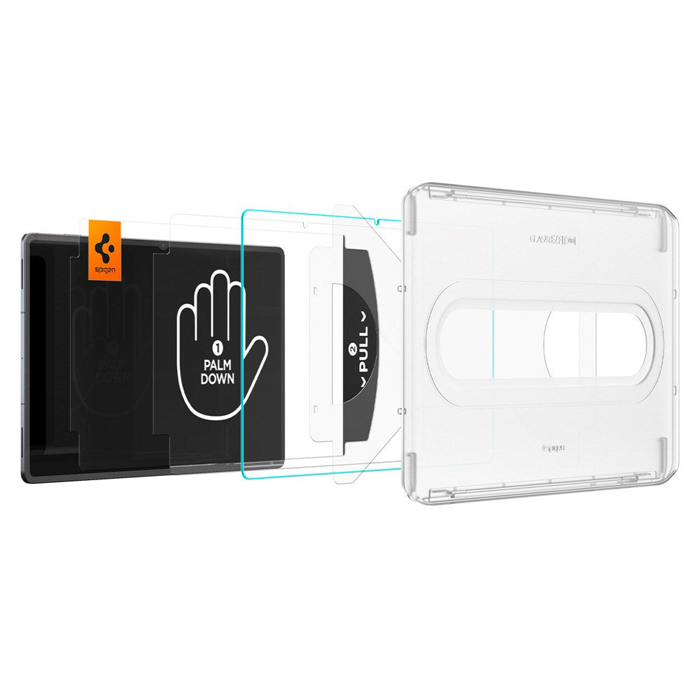 Samsung Galaxy Tab S11 Ultra Spigen Glass tR EZ Fit Pro Skærmbeskyttelsesglas m. Installationsramme - Gennemsigtig