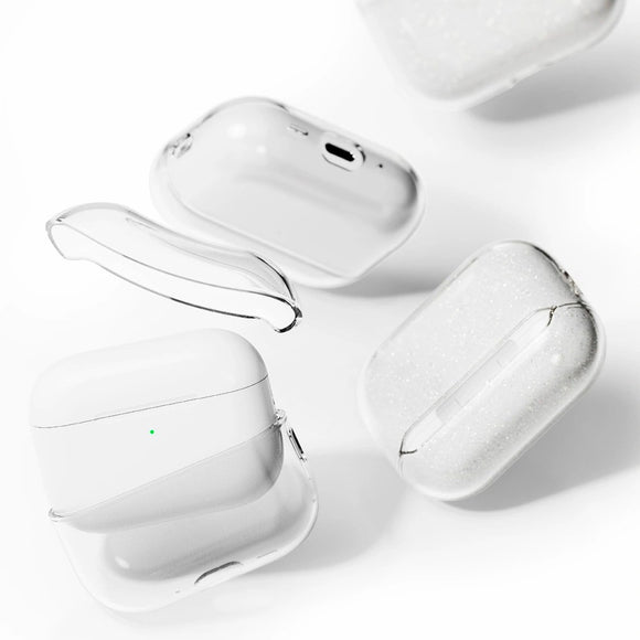 Apple AirPods Pro (3. gen.) Ringke Air Cover - Gennemsigtig / Glitter