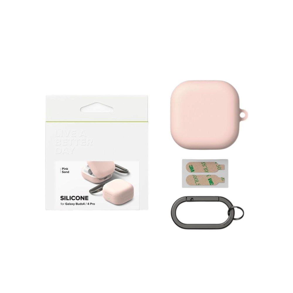 Samsung Galaxy Buds 4 / 4 Pro Ringke Silikone Cover - Lyserød