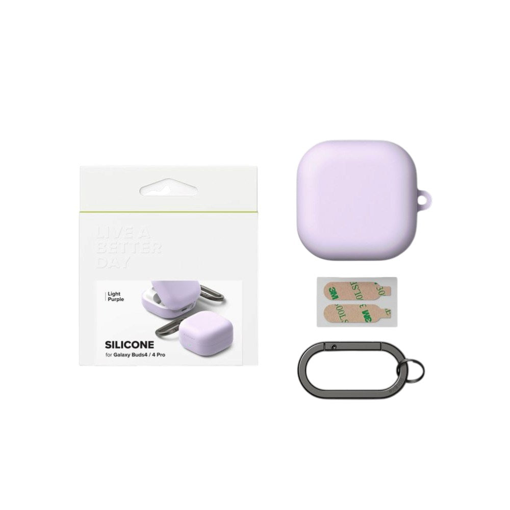 Samsung Galaxy Buds 4 / 4 Pro Ringke Silikone Cover - Lilla