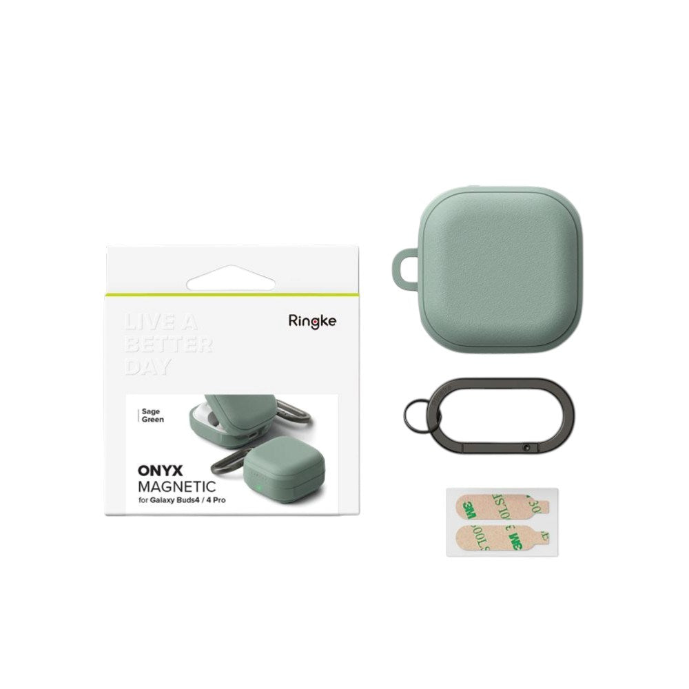 Samsung Galaxy Buds 4 / 4 Pro Ringke Onyx Magnetisk Plast Cover - Grøn