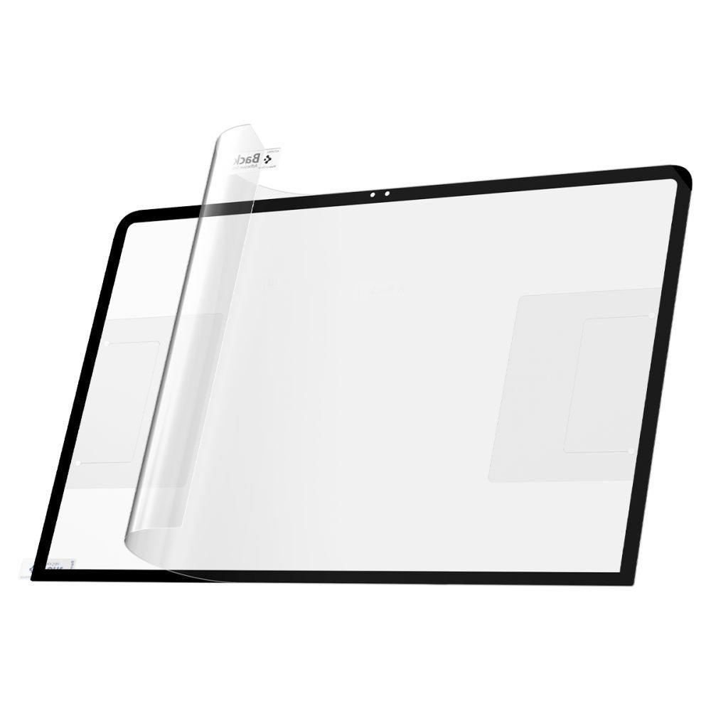 MacBook Neo 13 A18 Pro (2026) Spigen Glass tR Slim Hærdet Skærmbeskyttelsesglas - Gennemsigtig / Sort Kant