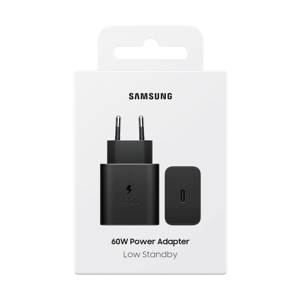 Original Samsung 60W Vægoplader m. 1x USB-C - Sort