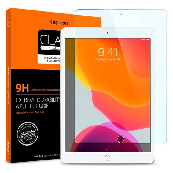 iPad 10.2" (2021 / 2020 / 2019) Spigen Glass.Tr Slim Skærmbeskyttelse - Gennemsigtig