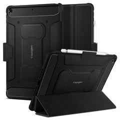 iPad 10.2" (2021/2020/2019) Spigen Rugged Armor Pro Cover m. Apple Pencil Holder - Sort