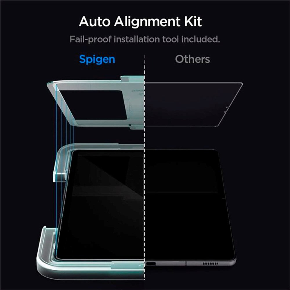 Samsung Galaxy Tab S8 / S7 Spigen EZ Fit Glas.tR Skærmbeskyttelse - Gennemsigtig