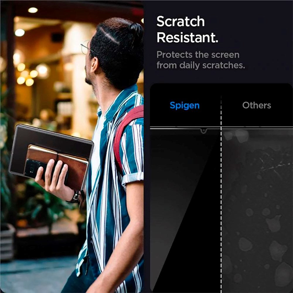 Samsung Galaxy Tab S8 / S7 Spigen EZ Fit Glas.tR Skærmbeskyttelse - Gennemsigtig