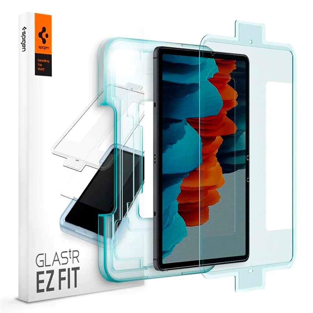 Samsung Galaxy Tab S8 / S7 Spigen EZ Fit Glas.tR Skærmbeskyttelse - Gennemsigtig