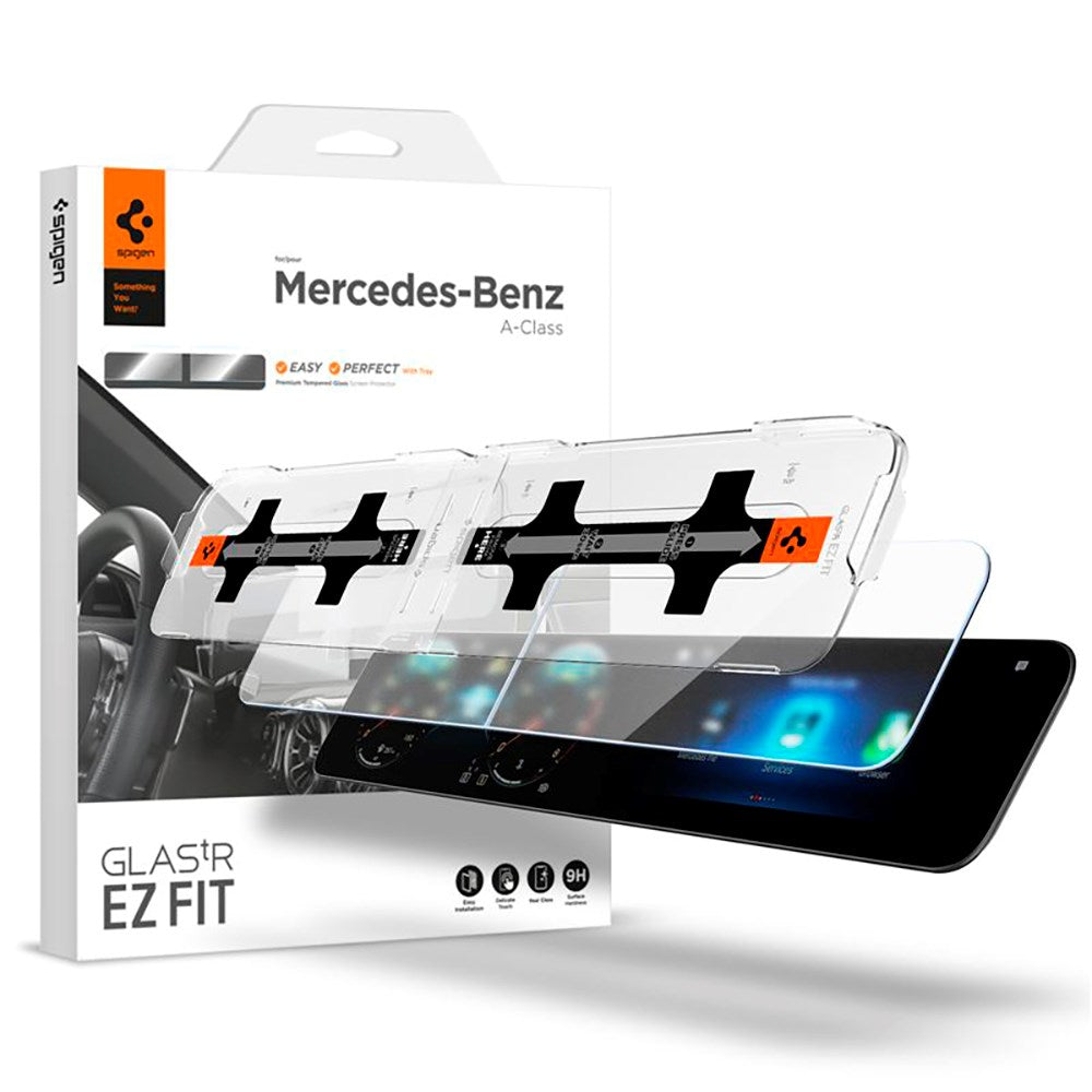 Mercedes A-Class (2020 / 2021) Spigen EZ Skærmbeskyttelse Til Display & Touch Skærm - 2 stk. - Gennemsigtig