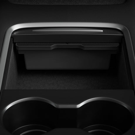 Spigen Center Konsol Opbevaring til Tesla Model 3 (2022-23) / Model Y (2021-24) - Sort