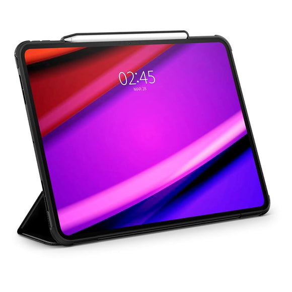 iPad Pro 13" (2025 / 2024) Spigen Rugged Armor Pro Cover m. Apple Pencil Holder - Sort