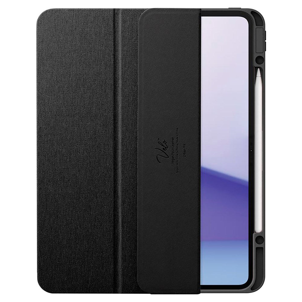 iPad Pro 13" (2025 / 2024) Spigen Urban Fit Stof Cover m. Pen Holder - Sort