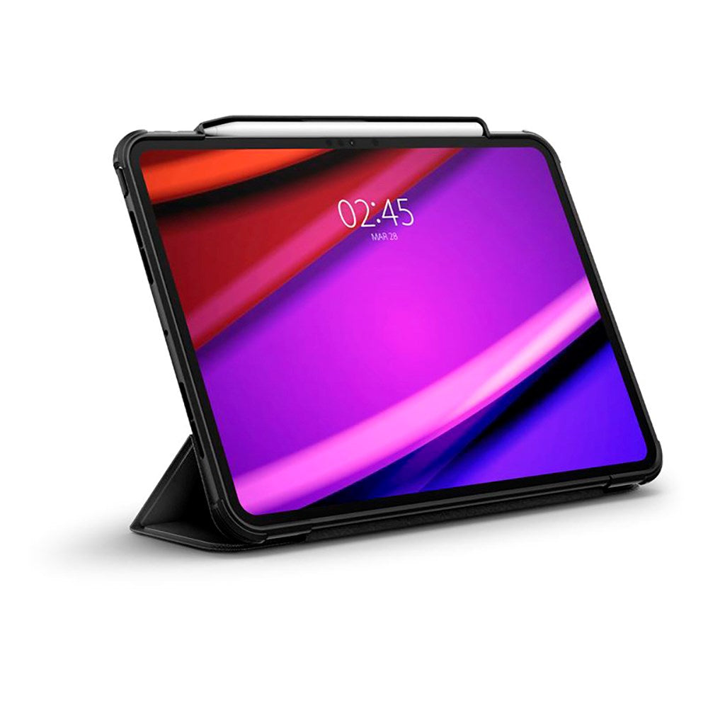 iPad Pro 11" (2025 / 2024) Spigen Rugged Armor Pro Cover m. Apple Pencil Holder - Sort