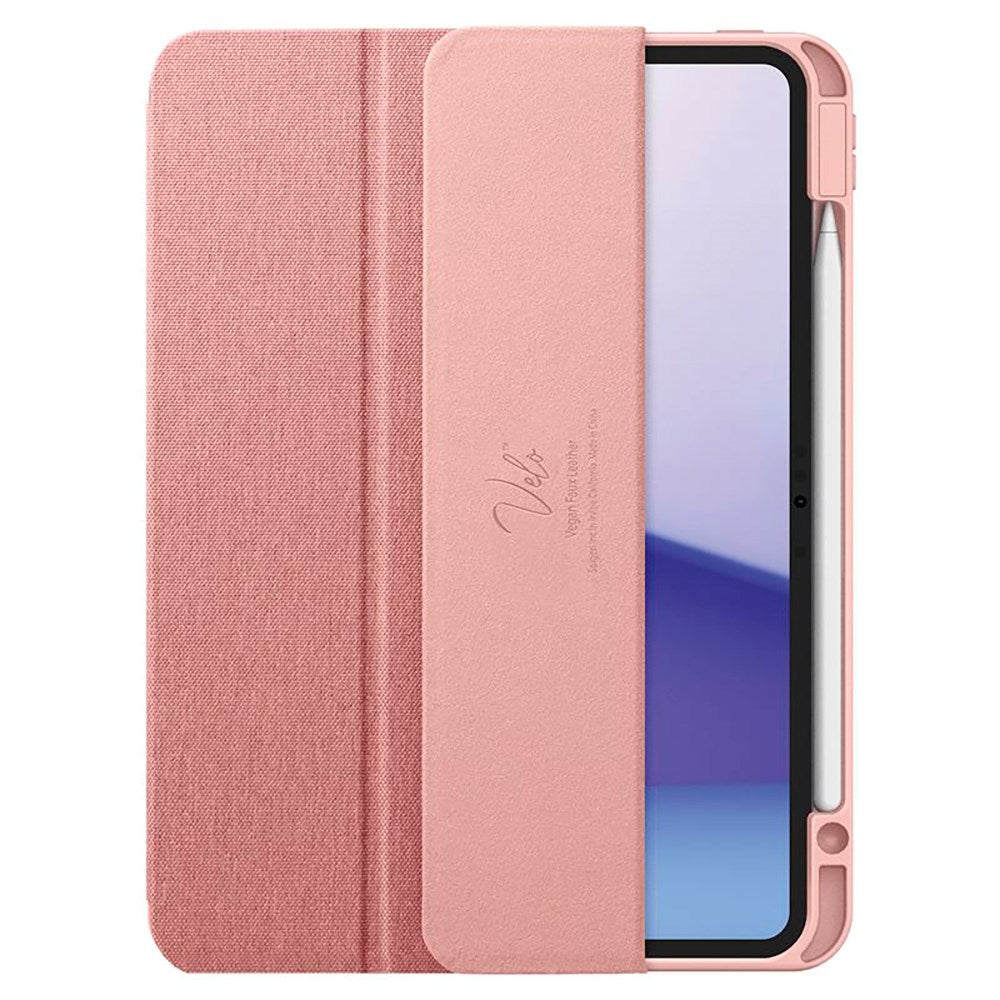 iPad Pro 11" (2025 / 2024) Spigen Urban Fit Stof Cover m. Pen Holder - Rose Gold