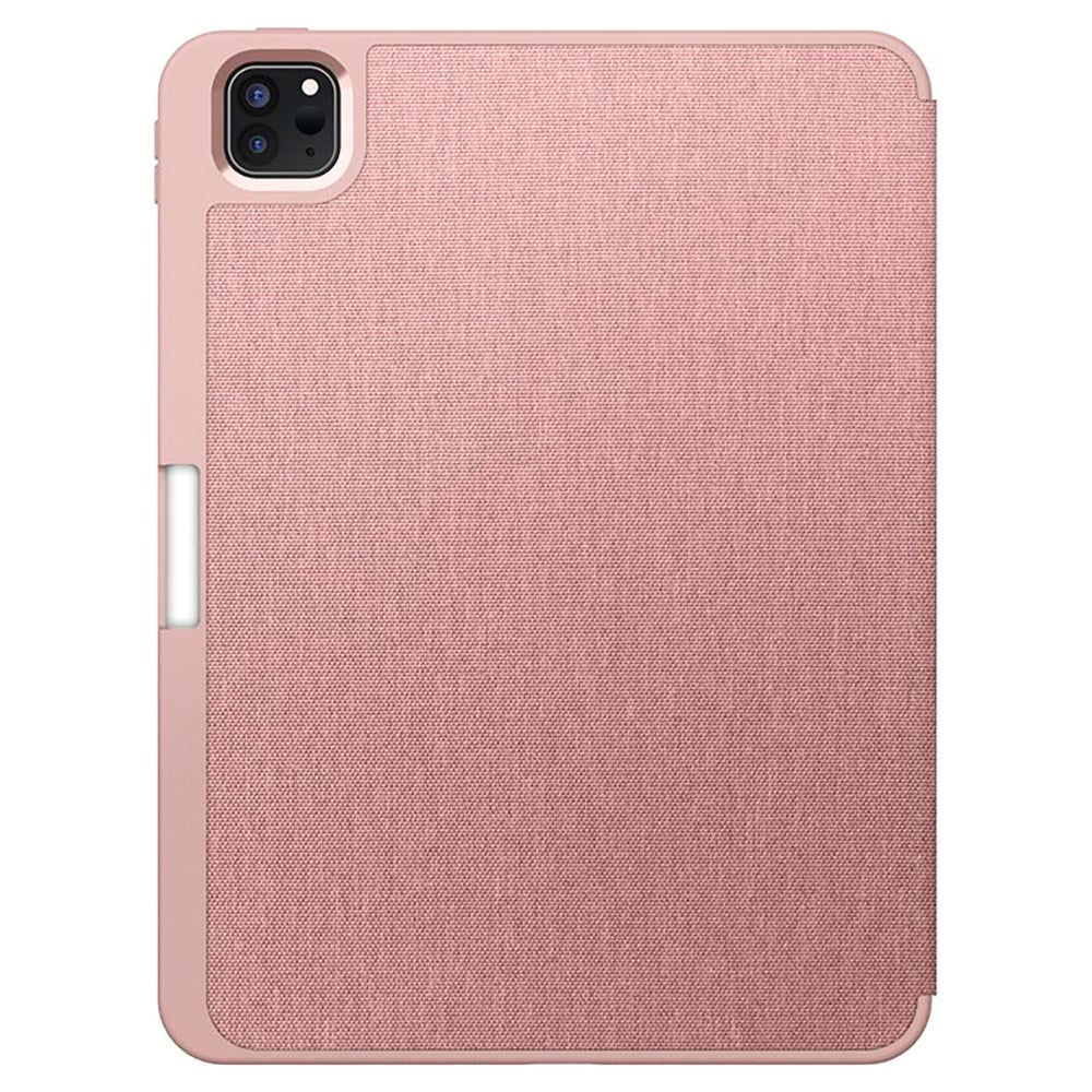 iPad Pro 11" (2025 / 2024) Spigen Urban Fit Stof Cover m. Pen Holder - Rose Gold