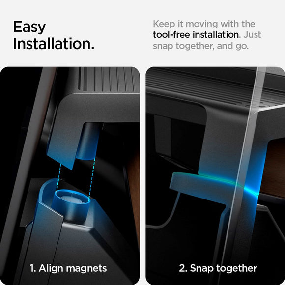 Spigen Opbevaring Under Skærm til Tesla Model 3 (2022-23) / Model Y (2021-24) - Sort
