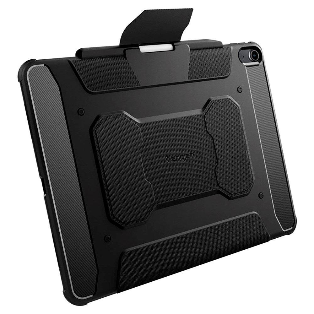 iPad Air 13" (2026 / 2025 / 2024) Spigen Rugged Armor Pro Cover m. Apple Pencil Holder - Sort