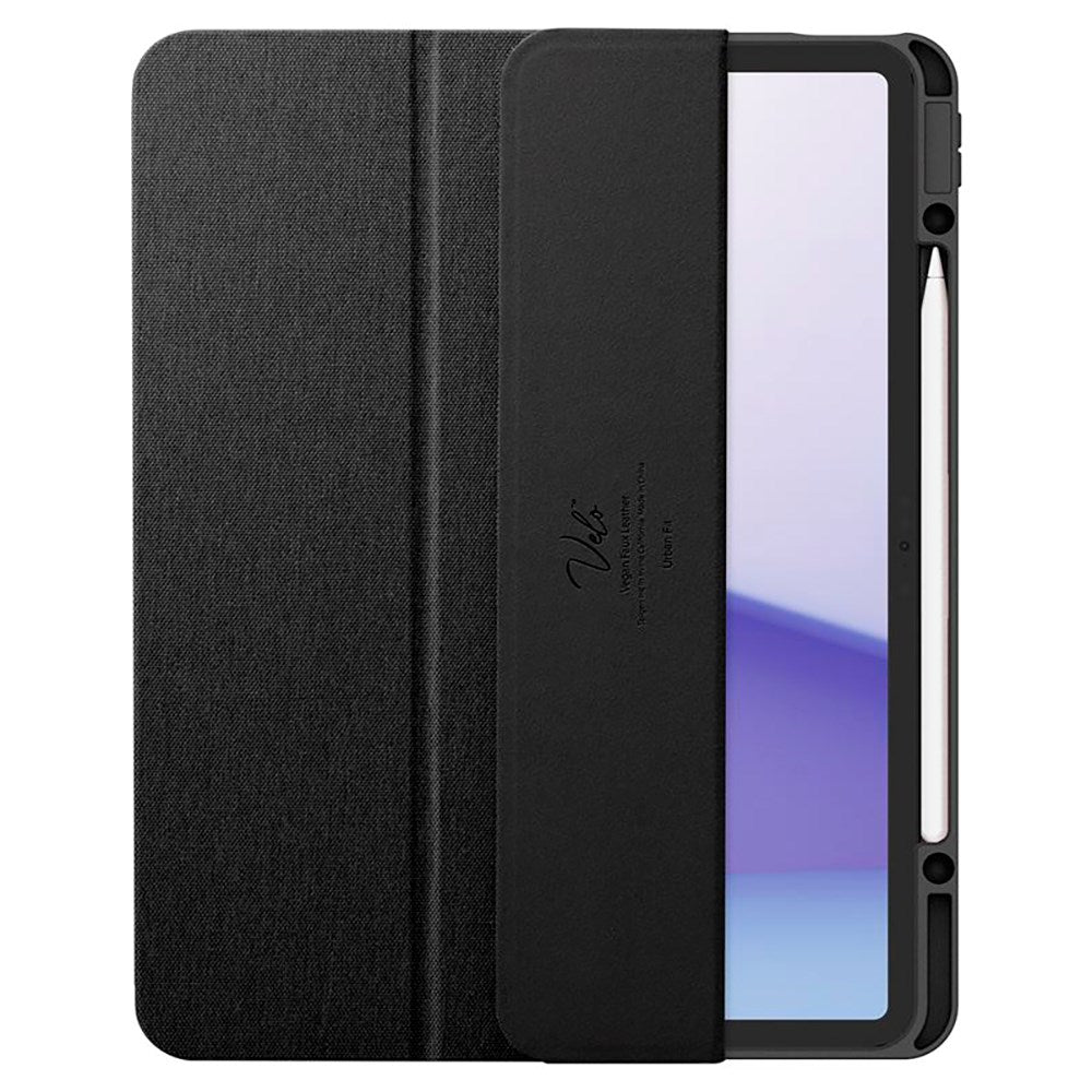 iPad Air 13" (2026 / 2025 / 2024) Spigen Urban Fit Stof Cover m. Pen Holder - Sort
