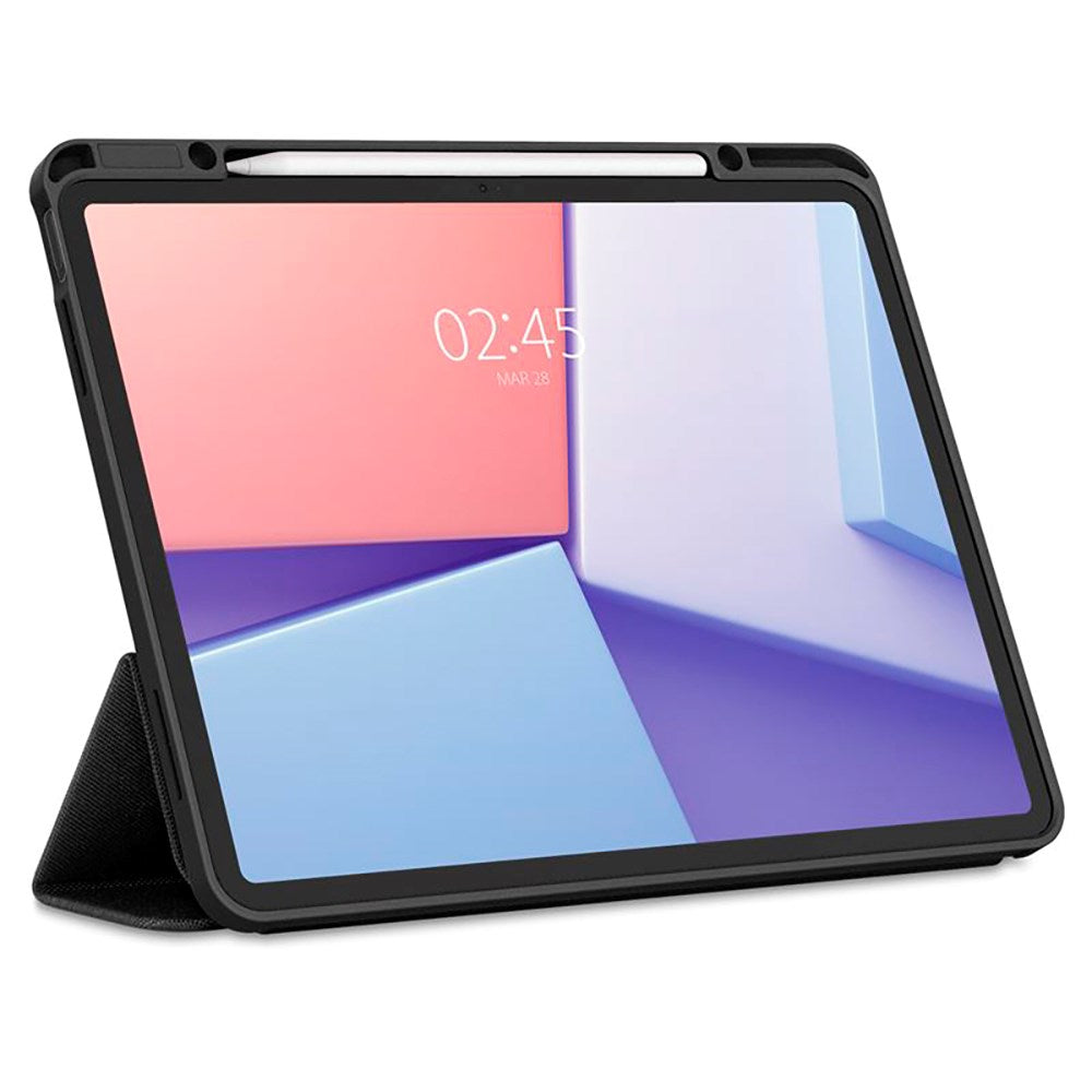 iPad Air 13" (2026 / 2025 / 2024) Spigen Urban Fit Stof Cover m. Pen Holder - Sort