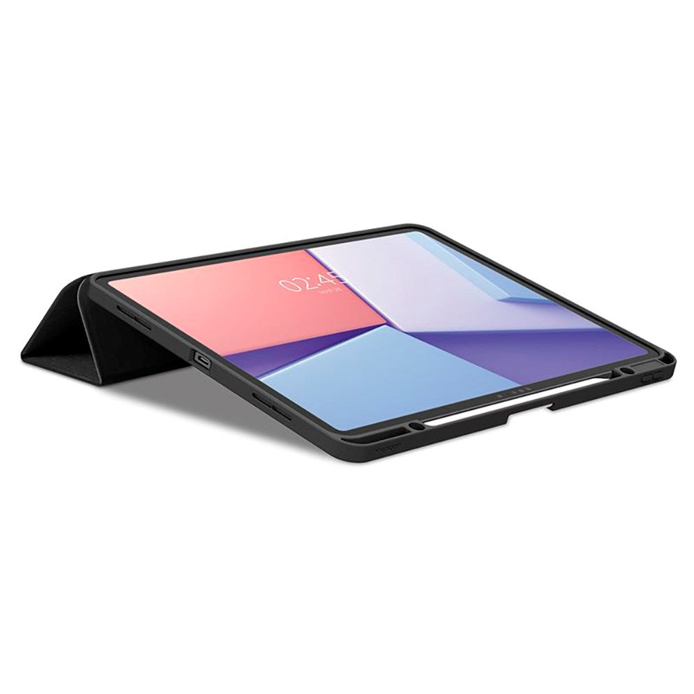 iPad Air 13" (2026 / 2025 / 2024) Spigen Urban Fit Stof Cover m. Pen Holder - Sort