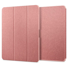 iPad Air 13" (2025 / 2024) Spigen Urban Fit Stof Cover m. Pen Holder - Rose Gold