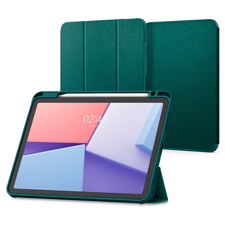 iPad Air 11" (2026 / 2025 / 2024) Spigen Urban Fit Stof Cover m. Pen Holder - Grøn