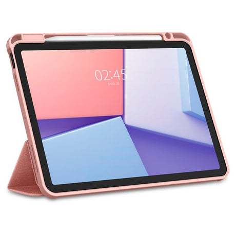 iPad Air 11" (2026 / 2025 / 2024) Spigen Urban Fit Stof Cover m. Pen Holder - Rose Gold