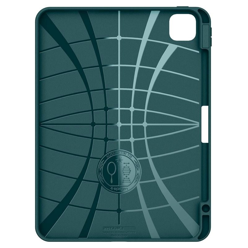 iPad Pro 11" (2025 / 2024) Spigen Urban Fit Stof Cover m. Pen Holder - Grøn