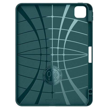 iPad Pro 11" (2025 / 2024) Spigen Urban Fit Stof Cover m. Pen Holder - Grøn