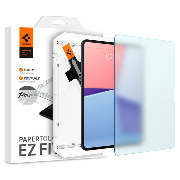iPad Pro 13" (2025 / 2024) Spigen Paper Touch EZ Fit Glas.tR Skærmbeskyttelse - Gennemsigtig