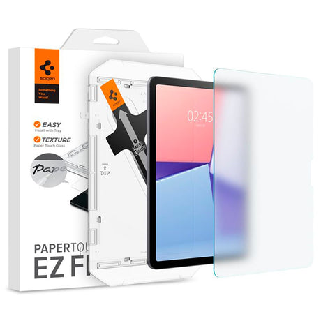 iPad Air 11" (2026 / 2025 / 2024) Spigen Paper Touch EZ Fit Glas.tR Skærmbeskyttelse - Gennemsigtig