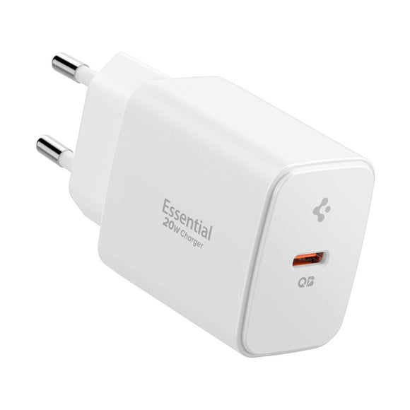 Spigen 20W Vægoplader m. 1x USB-C - Hvid