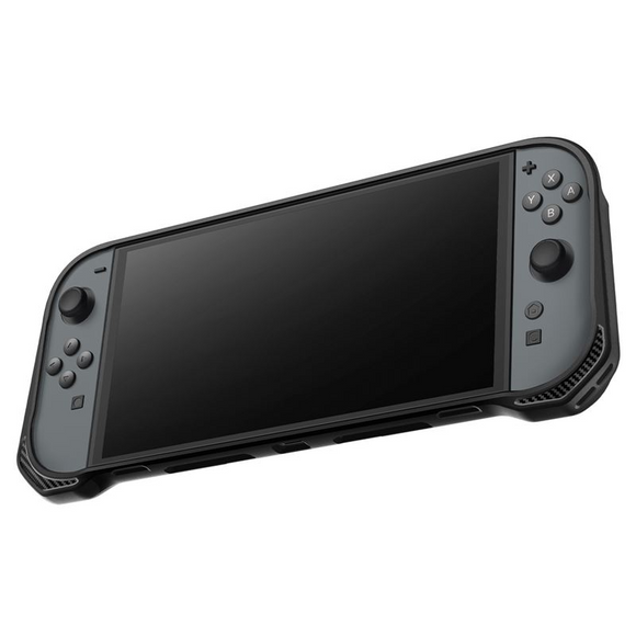 Spigen Nintendo Switch 2 Rugged Armor Beskyttelsescover - Sort
