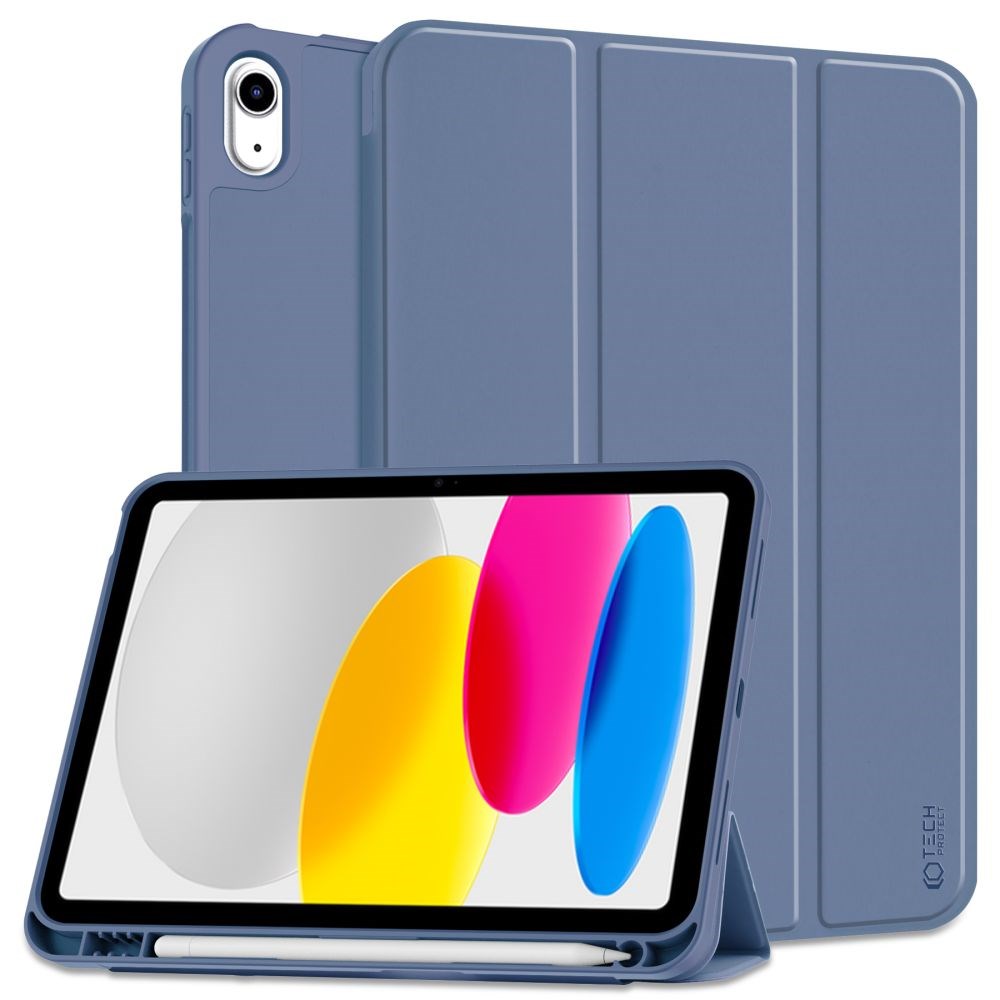 iPad 11" (2025) / iPad 10.9" (2024/2022) Tech-Protect SC Cover m. Apple Pencil Holder - Blå