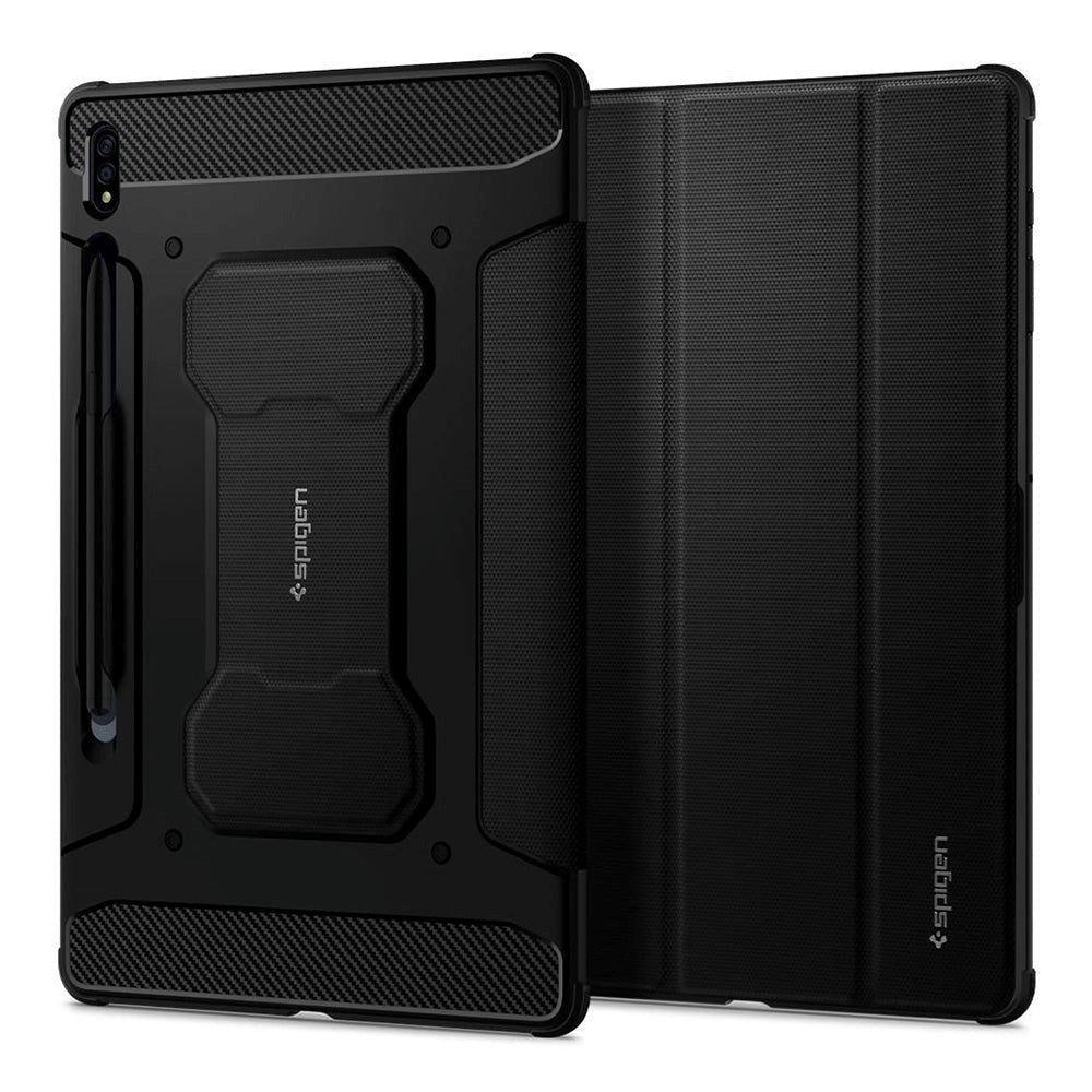 Samsung Galaxy Tab S8 Plus / Tab S7 Plus 12.4" Spigen Rugged Armor Pro Cover - Black