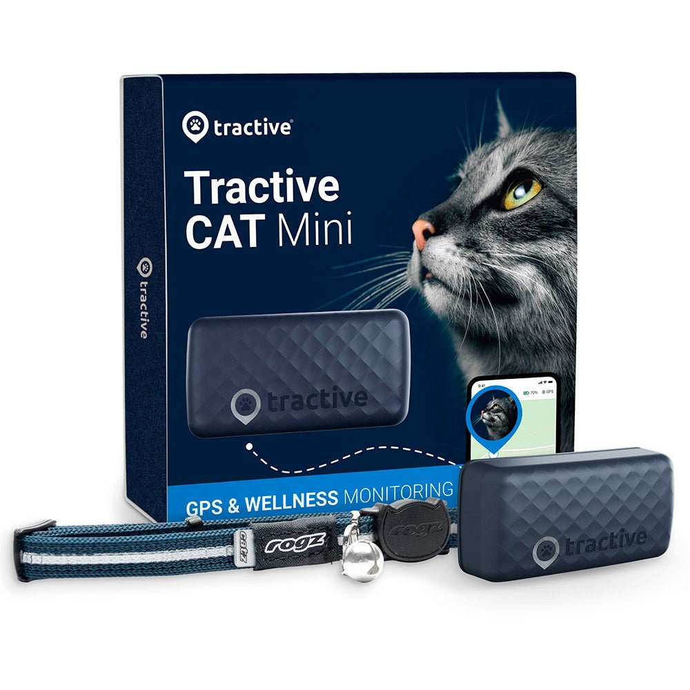 Tractive GPS Cat Mini - GPS Tracker til Kat - Mørkeblå