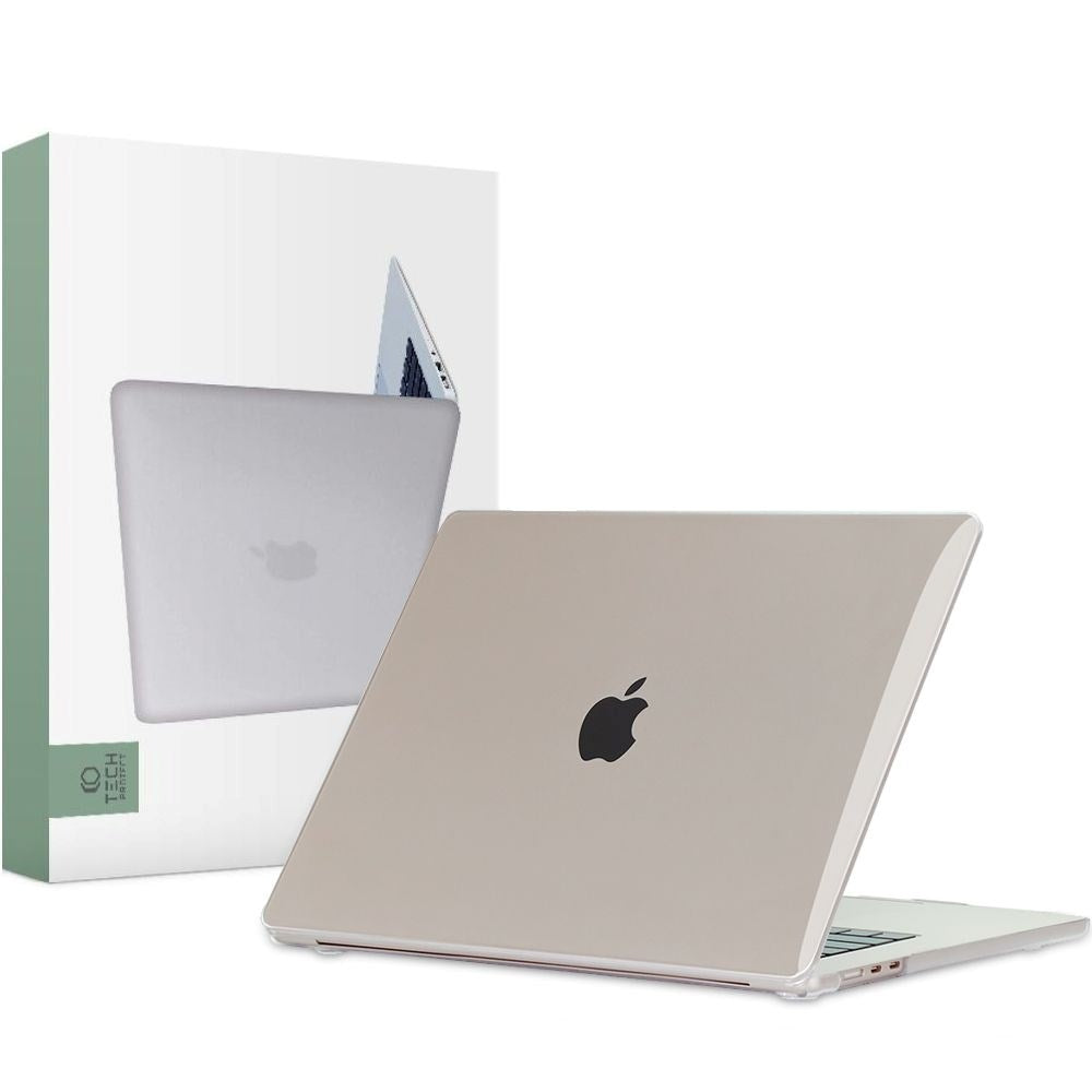 MacBook Air 15" M5/M4/M3/M2 (2026-2023) - Tech-Protect Smartshell Cover - Crystal Clear