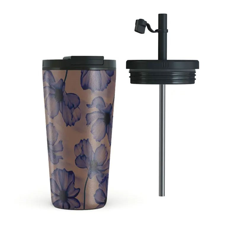 Burga Termokop m. Låg & Sugerør - 500ml - Velvet Night