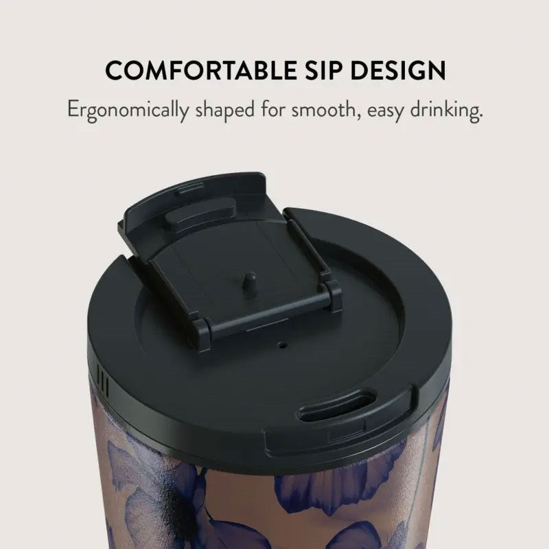 Burga Termokop m. Låg & Sugerør - 500ml - Velvet Night
