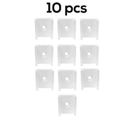 Light Solutions - Beslag til Philips Hue LightStrip V4 & Gradient - 10 stk. - Hvid