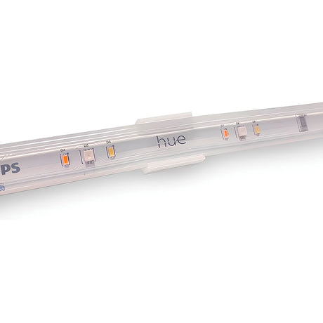 Light Solutions - Beslag til Philips Hue LightStrip V4 & Gradient - 10 stk. - Hvid