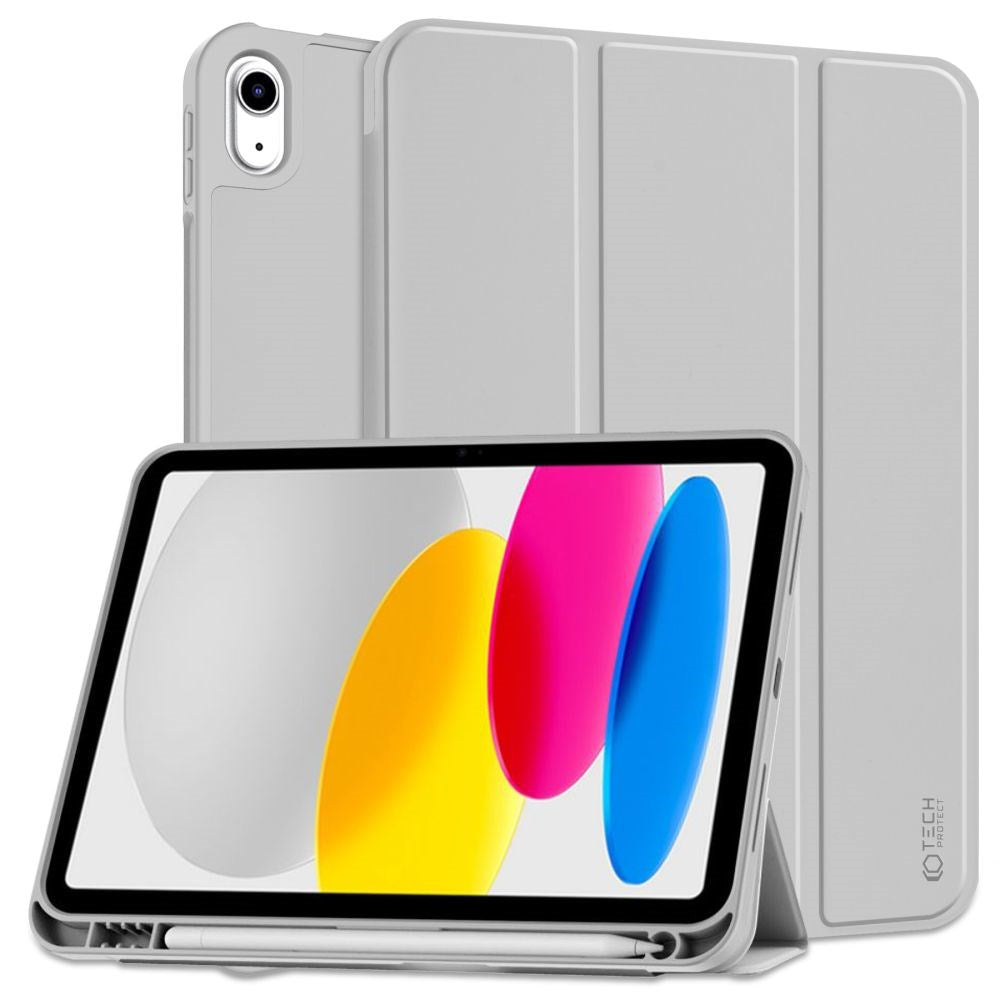iPad 11" (2025) / iPad 10.9" (2024/2022) Tech-Protect SC Cover m. Apple Pencil Holder - Grå