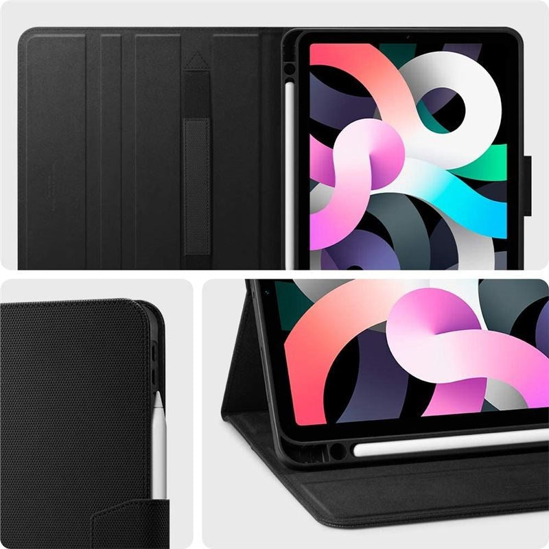 iPad Air 11-10.9" (2026-2020) Cover - Spigen Liquid Air Folio - Sort