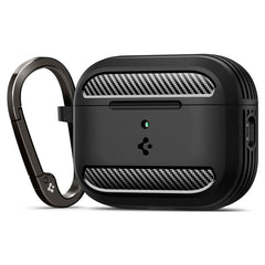 Apple AirPods Pro (3. gen.) Spigen Rugged Armor Cover - Matte Black