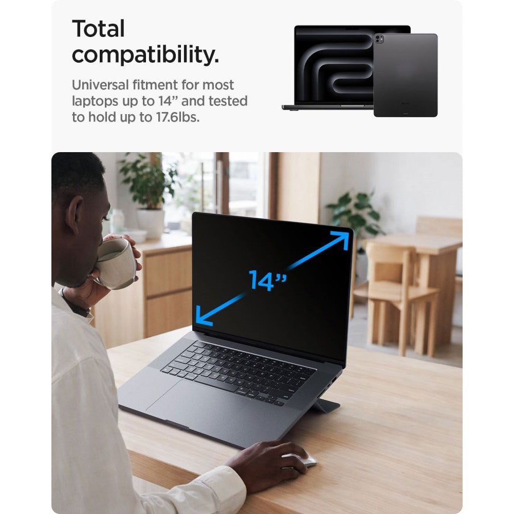 Spigen Foldbar Universal Laptop Stander - Sort