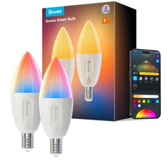 Govee Wi-Fi & Bluetooth Smart Light Bulb 450lm - 2 stk. - Hvid
