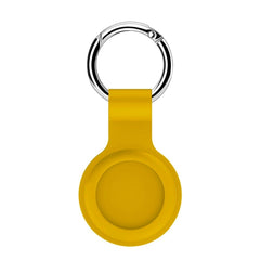 AirTag Silikone Cover m. Rund Karabinhage - Gul
